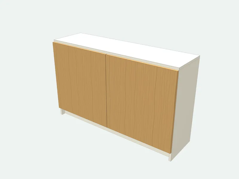 Aquarium stand plan in 3D