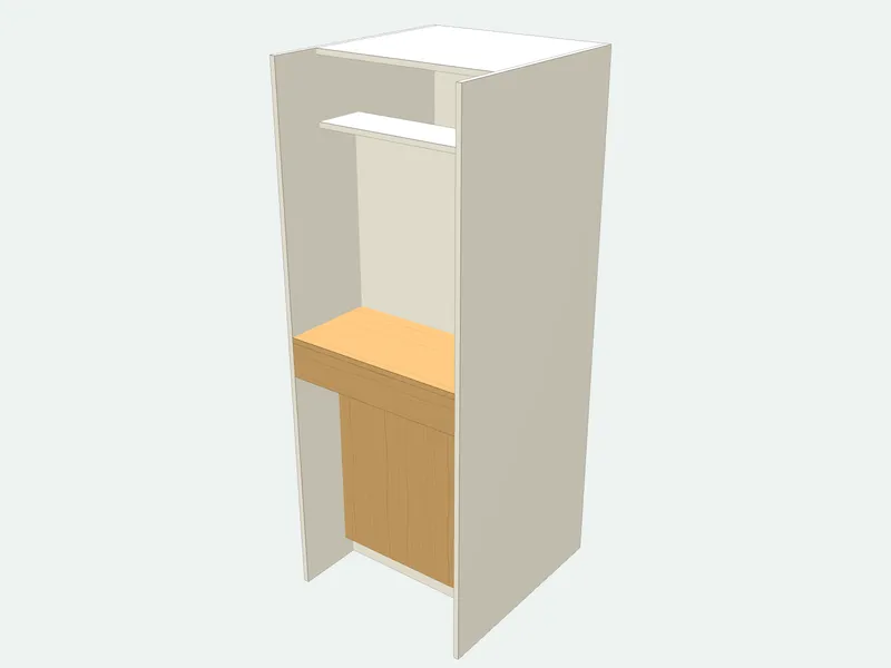 Arcade cabinet plan in 3D