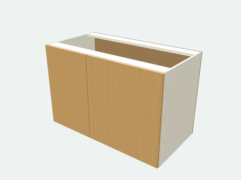 Blind corner cabinet plan in 3D