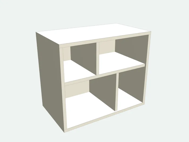 Camp chuck box with the fold-down front removed