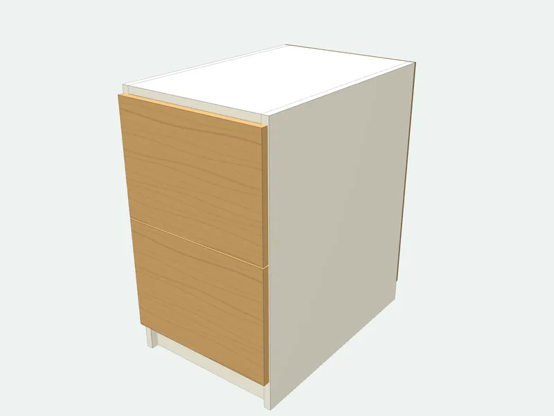 Filing cabinet plan in 3D
