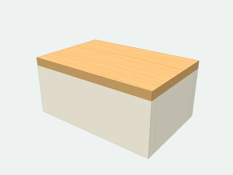 Jewelry box plan in 3D