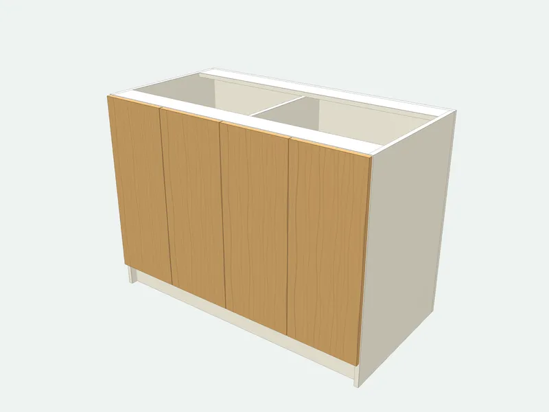 Kitchen island plan in 3D