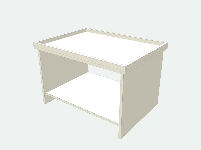 LEGO play table plan in 3D