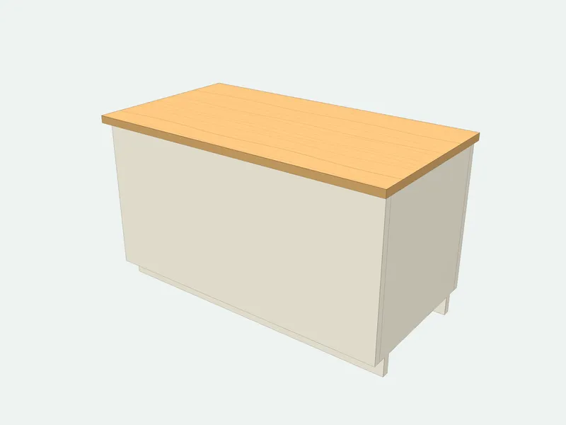 Tool chest plan in 3D